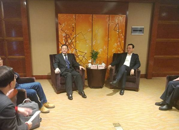陳遠東主席率團訪問錦州并會見市委書記王明玉